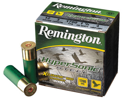 Remington HyperSonic Steel 12ga Ammo 3-1/2 1-3/8 oz #2 Non-Toxic Steel Shot  Lead-Free 25/Box