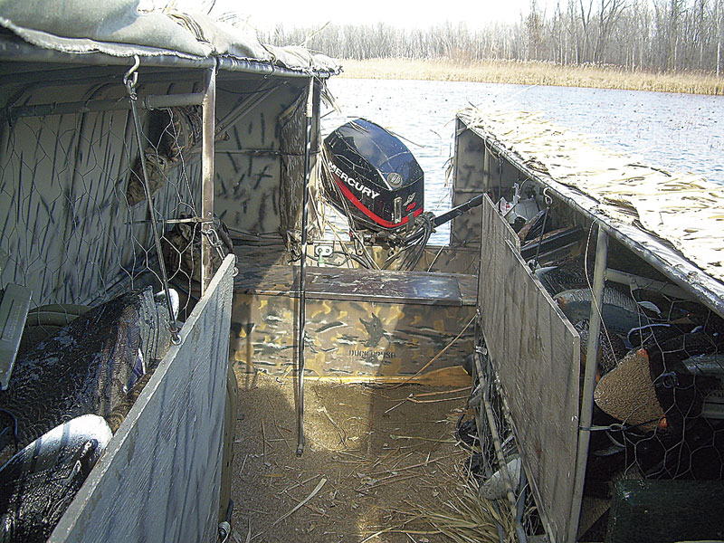 diy duck boat blinds http www wildfowlmag com concealed in comfort