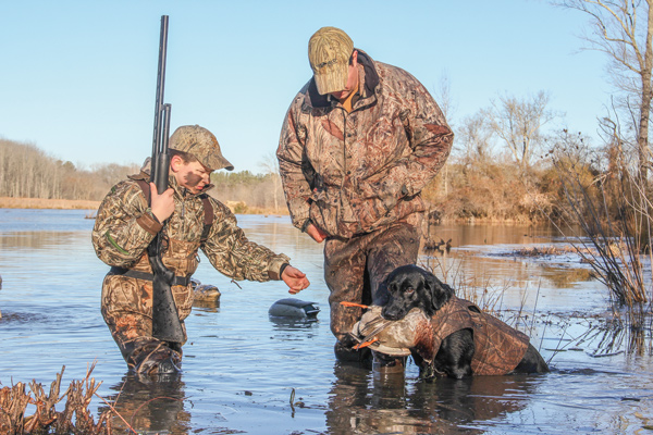 Duck Hunting with retrievers