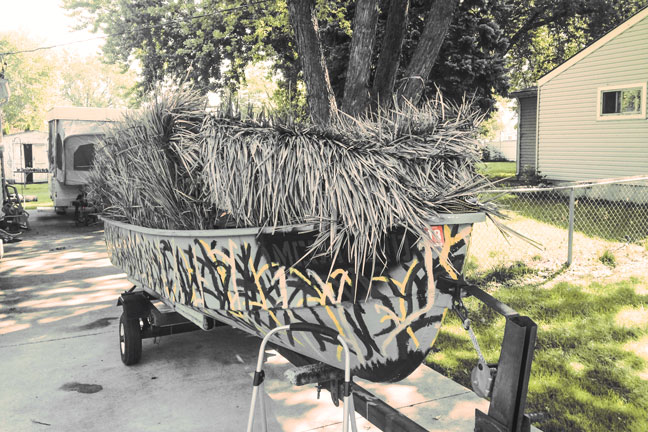 From Wildfowl Magazine: Building a Duck Boat Blind on a Budget
