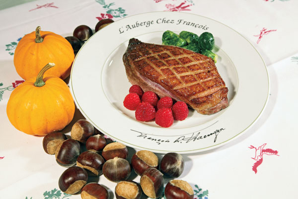 Grilled Goose Breasts with Chestnut Stuffing Recipe